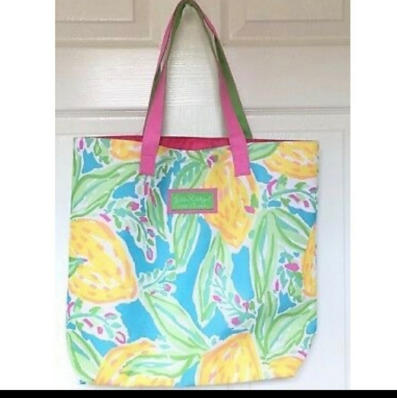Lilly Pulitzer for Estee Lauder | Lemon Tote - Picture 1 of 4